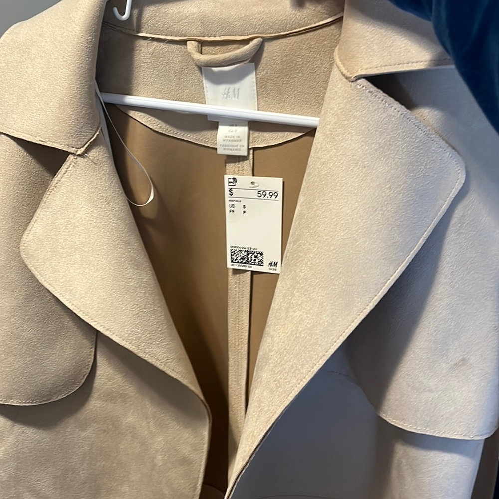 Cream color long coat